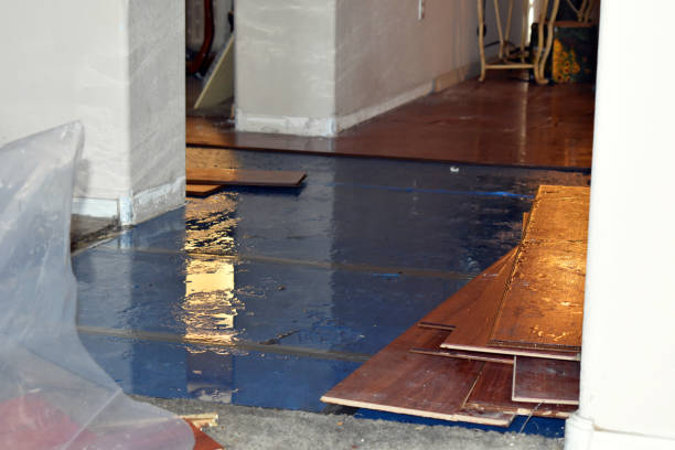 Professional Flood Cleanup technician working in Foster, RI